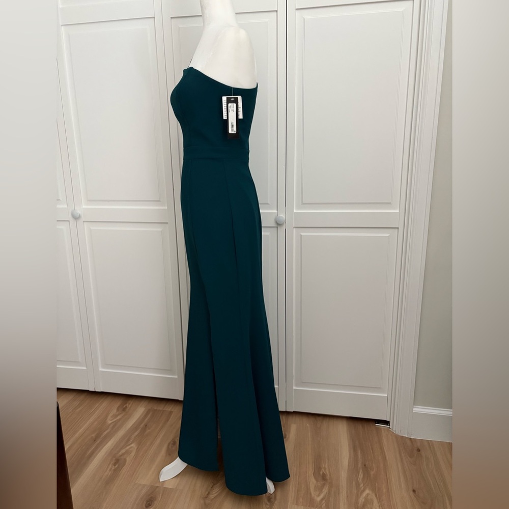 🆕 XSCAPE one shoulder gown in emerald green - Picture 4 of 6